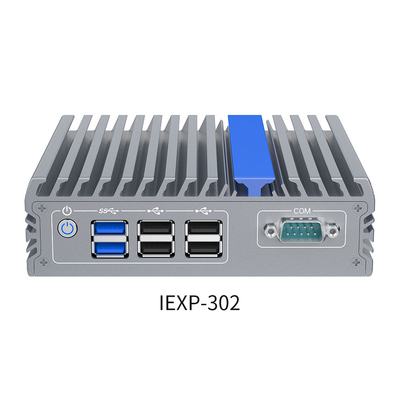 Δύο Lan Fanless PC Rs232 J3710 Sim Card Λίνουξ Μίνι επιτραπέζιος υπολογιστής