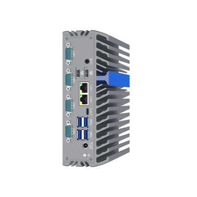 DC 12V Βιομηχανικό N100 Ενσωματωμένο κουτί Υπολογιστές Υποστήριξη Δίκτυο Wake Up