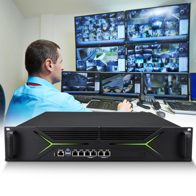 2u Rack Mounted Network Security με περιττή παροχή ρεύματος