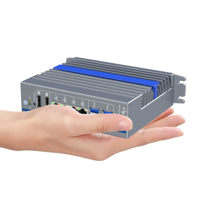 Τύπος βιβλίου 4 θύρες Ethernet Mini Pc I7-1255u Δέκα πυρήνες 12v Μικρός υπολογιστής