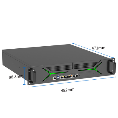 2U Rack Mount Application Server 4 Οπτική θύρα για τον εκσυγχρονισμό του κέντρου δεδομένων
