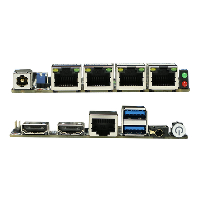 12V DC Compact Intel Motherboard PC Motherboard Ddr3 NUC Motherboard με 4 Gigabit Ethernet
