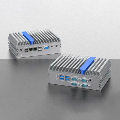 2 Lan 2 Com Στον τοίχο Mini PC μικρού μεγέθους DDR4 Win10 Για σύστημα παρακολούθησης