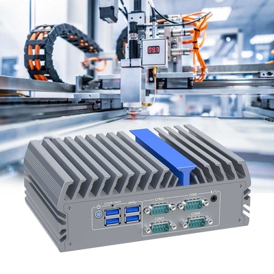 Intel J6412 CPU Mini PC VGA HD Δύο οθόνες Δύο Lan Fanless PC με 4 COM αυτοματοποίηση