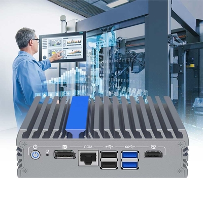 Χωρίς ανεμιστήρα Μίνι PC N100 12η γενιά Alder Lake CPU 4 Lan Firewall Computer