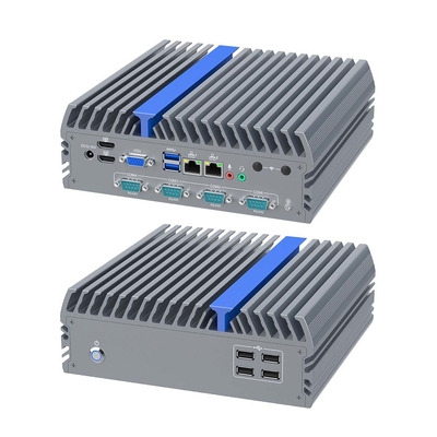 Intel I5-12500T PC Βιομηχανικό PC χωρίς ανεμιστήρα Βιομηχανικό PC Box με 2 RS232 Com