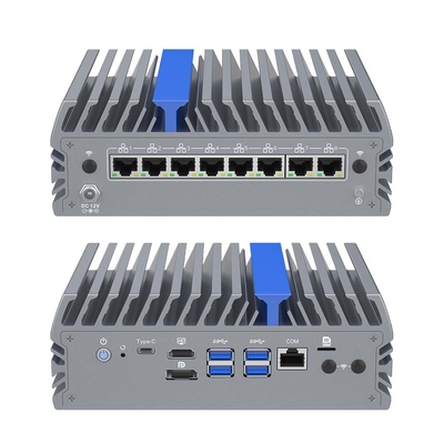 8 Lan Μίνι PC Δικτυακό Διακομιστή Μίνι Firewall PC Τριπλή οθόνη