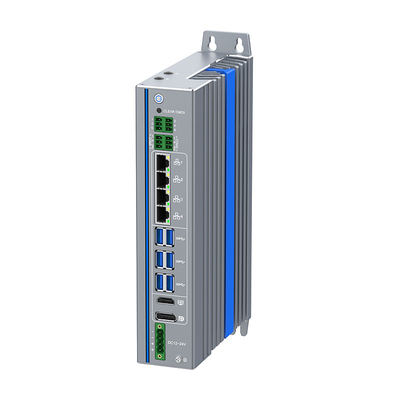 DC 12V-24V Mini Fanless PC Intel 12η 13η 14η Γενιά Core I3 I5 I7 Desktop Processor Mini Box PC για IoT