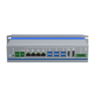 Ισχυρό Μίνι Πικ 24v Χωρίς ανεμιστήρα 12η Γενιά Core Mini Comput Linux Με 6 θύρες USB3.0 4 LAN