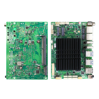 Μνήμη 16GB DDR4 x86 Μίνι Υπολογιστής Χωρίς ανεμιστήρα Μητρική Πίνακα ITX με 6 RS232 COM και 1 οθόνη HD-MI