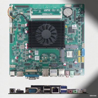 Μητρική πλακέτα πολλαπλών οθονών Mini PC HDM VGA EDP LVDS Υποστήριξη