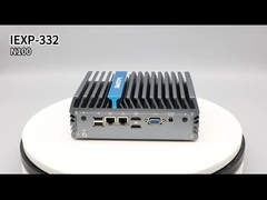 IEXP-332 N100 Mini PC 2 θύρες Ethernet Mini PC 2 Lan 4 COM RS232 RS485