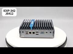 IEXP-342 J6412 Τριπλή οθόνη Δύο Lan Versatile Com Χωρίς ανεμιστήρα Mini PC